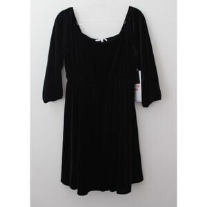 Celebrity Pink Womens Sweetheart Velvet Dress Black Size L NWT